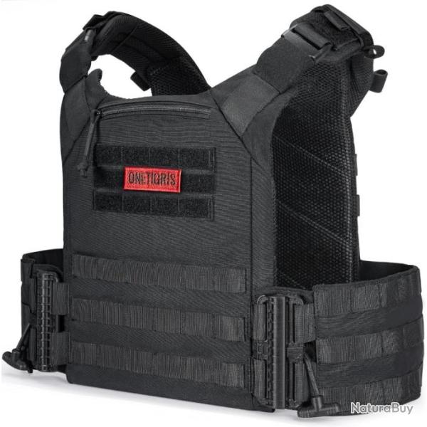 Gilet Tactique Airsoft Gilet Porte Plaque R�glable et Respirant  Gilet par Balle pour Paintball