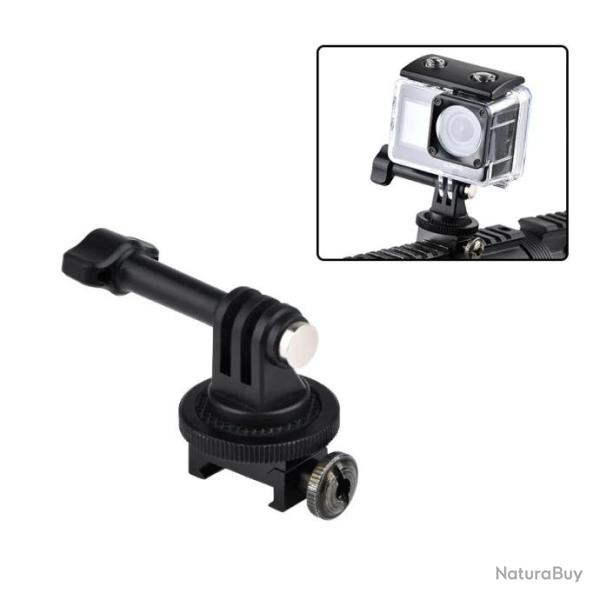 Embase pour cam�ra Go Pro sur rail picatinny 20mm