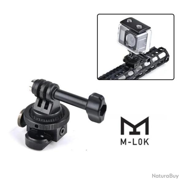 Embase pour cam�ra Go Pro sur rail M-lok
