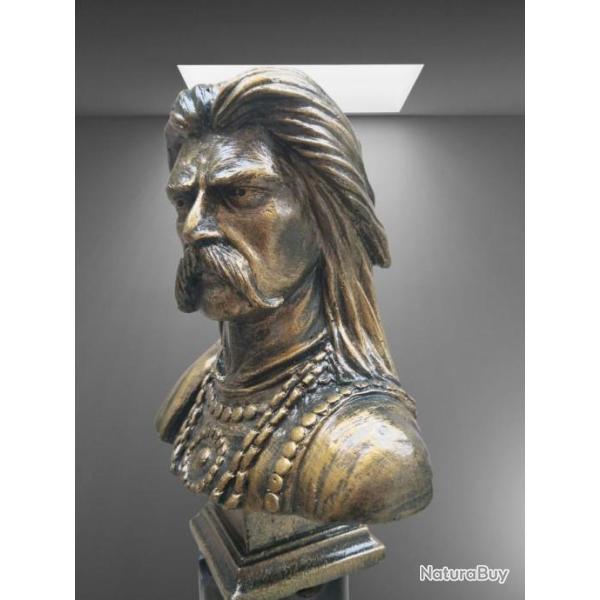 Buste artisanal de  Vercing�torix - Hauteur 18 cm