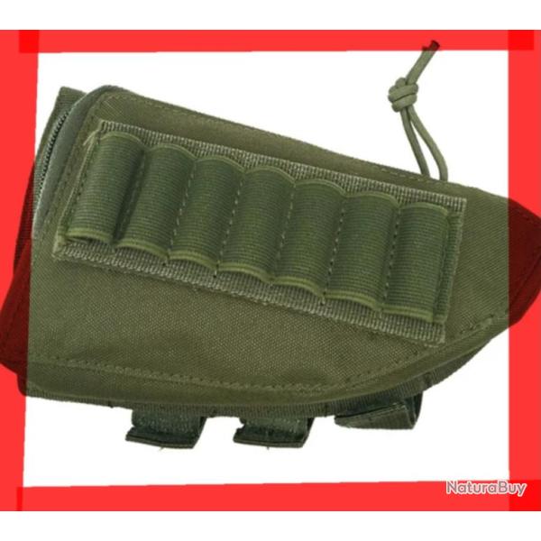 Porte munitions fusil vert .