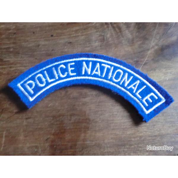 insigne �paule brod�e  patch  Police nationale