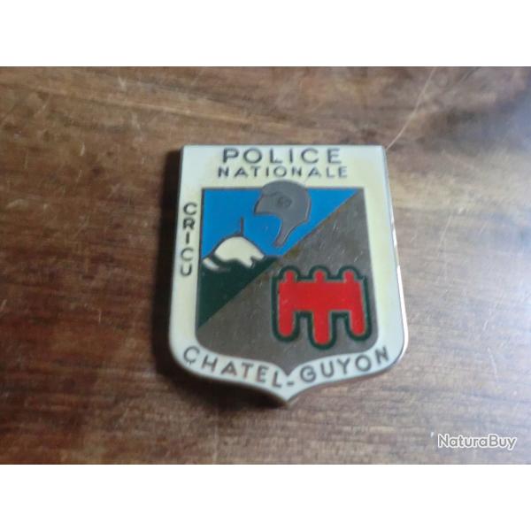 insigne C.R.I.C.U police nationale chatel-guyon  obsol�te / drago paris
