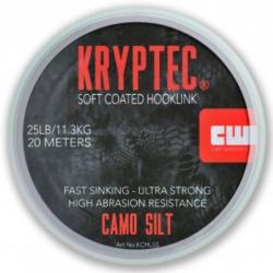 CARP WHISPERER - LIGNE SOFT COATED HOOKLINK ENDUIT DOUX Silt 25lb