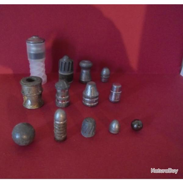 LOT DE BALLES CANON LISSE ANCIENNES ET RECENTES POUR LA COLLECTION N�7