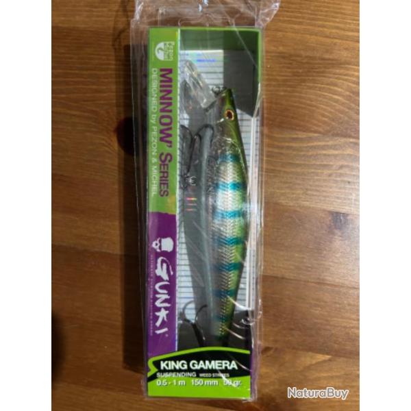 LEURRE DUR GUNKI KING GAMERA 150 SP - WEED STRIPES NEUF
