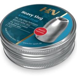 H&N - Plombs&nbsp;SLUG HP HEAVY CAL 5.5 .218 38gr (x120)