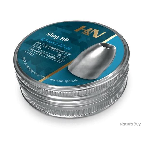 H&N - Plombs�SLUG HP CAL 5.5 .218 23gr (x200)