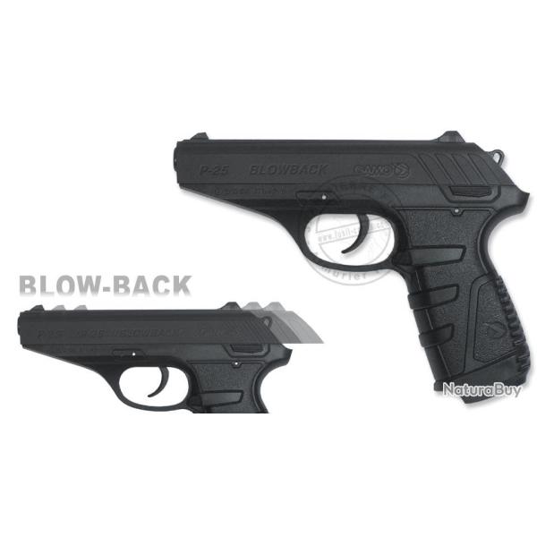 Pistolet � plomb CO2 4.5 mm GAMO P-25 Blowback (3,98 joules)