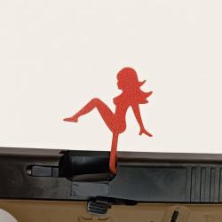 Drapeau T&eacute;moin de Chambre Vide Universel femme sexy Rouge Made in France