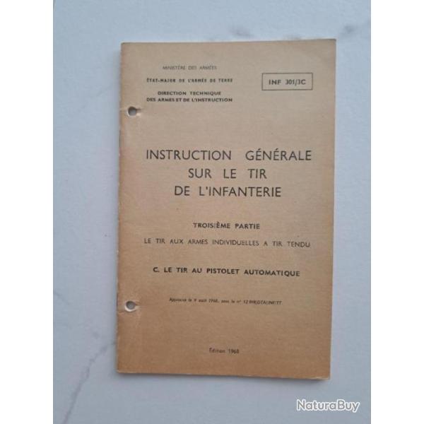 Livret instruction tir au PA 50