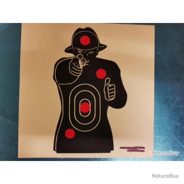 250 cibles cartonnette  type "silhouette police" aux dimensions standards 14cm X 14cm