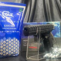 PACK PR&Ecirc;T A TIRER PISTOLET - "BERETTA APX" -Cal. BBS 6MM - CO2