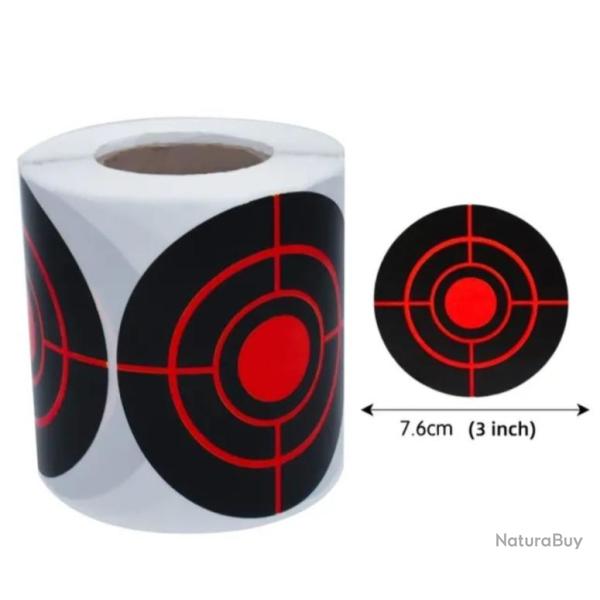 600  cibles de tire autocollantes