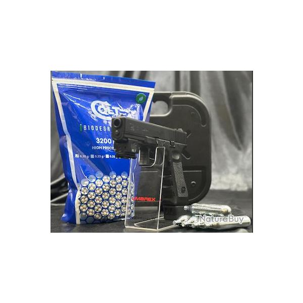Pack Laser pr�t a tirer PISTOLET GLOCK 17 - "DELUXE"- Cal. BBS 6MM - CO2