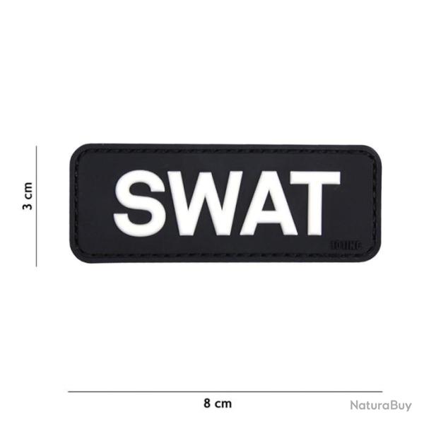 Patch 3D PVC SWAT noir