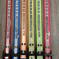 CANIHUNT XTREME PU REFLECHISSANT COLLIER GRAV&eacute;S GARMIN BLEU CIEL