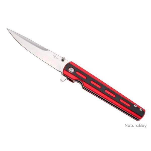 COUTEAU THIRD ALUMINIUM ROUGE 11,5CM INOX
