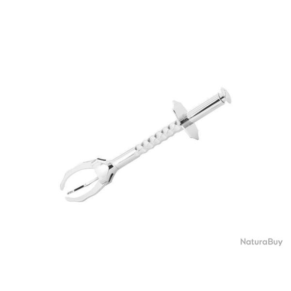 PINCE A SUCRE 3 GRIFFES GUILLOCHEE CHROMEE