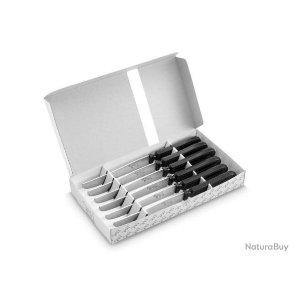 COFFRET 6 COUTEAUX CHIEN� THIERS-ISSARD NOIR