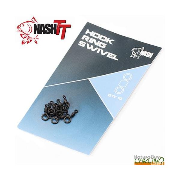 Emerillon � Anneau Nash Hook Swivels (par 10)