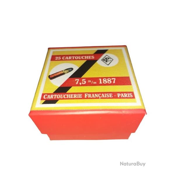 7,5 mm 1887 ou 7mm Su�dois: Reproduction boite cartouches (vide) CF 12274228
