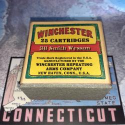 38 SW (Winchester): AU CHOIX; Reproduction boite munitions (vide) WIN 12274293