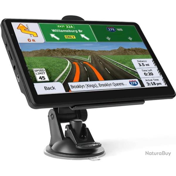GPS 7 pouces pour poids lourd et voiture - Europe et UK 2023- Auto Navigation - Mise � Jour Gratuite