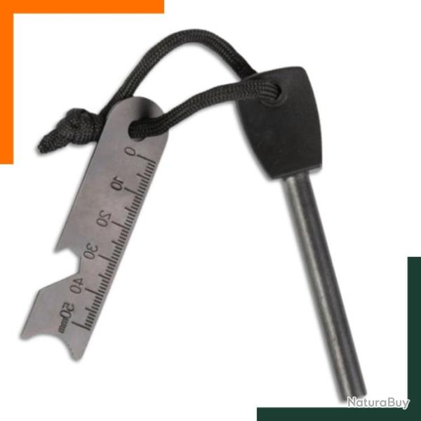 Allume-feu en silex magn�sium avec r�gle et d�capsuleur - Livraison rapide