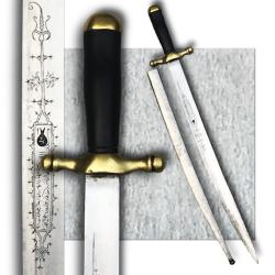 RARISSIME SABRE D'ADMINISTRATION NAPOLEON III YATAGAN LAME PRIV&Eacute;E GRAV&Eacute;E XIX ORIGINAL