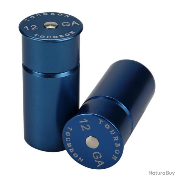 Douille d'amortissement - Bouchons � pression en aluminium de calibre 12 (Bleu) (2)