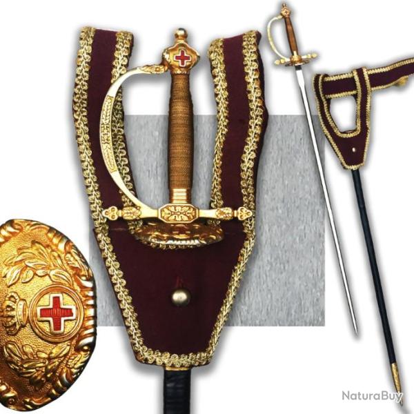 SUPERBE & LUXUEUSE PE DE GENDARME ESPAGNOL TOLEDO (?), XX, DORURE, ORIGINAL