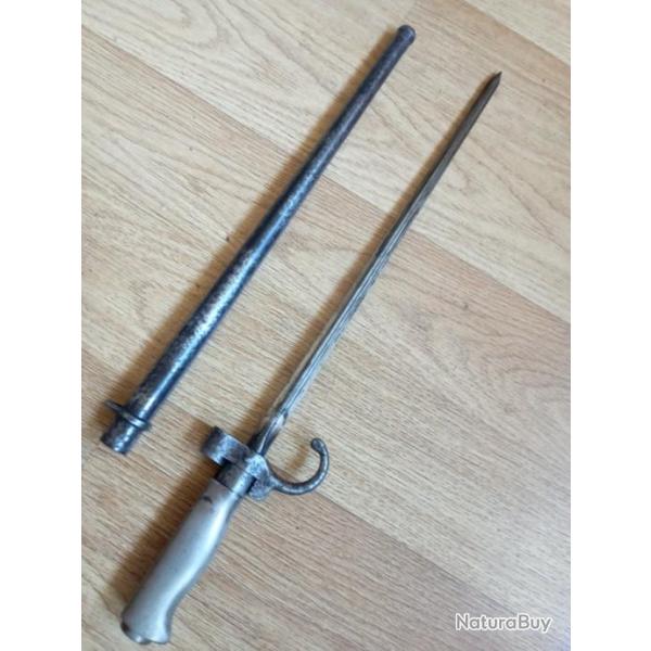 Ba�onnette Lebel Mle 1886 raccourcie,dite de cycliste.