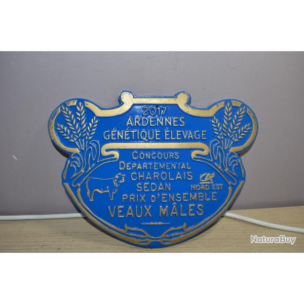Plaque troph�e Agricole Vache   Concours G�n�tique Elevage Sedan 2017 Ardennes  (16)