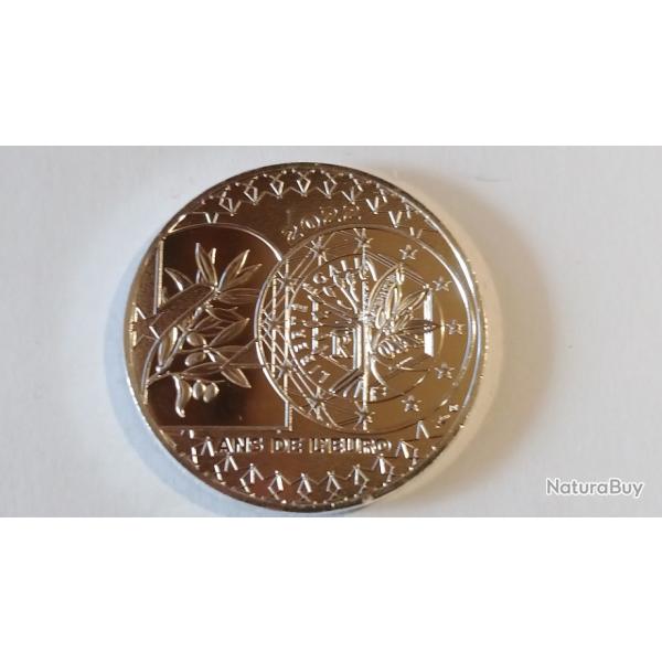 20 �  argent , introduction de l'euro  2022