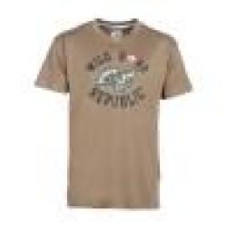 T Shirt De Chasse Beige Sanglier Wild Boar Republic PERCUSSION