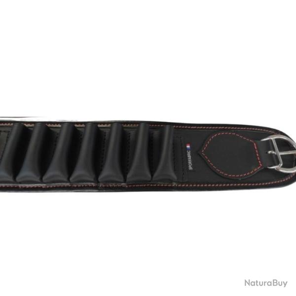 Cartouchi�re SPORFABRIC cuir noir calibre 12