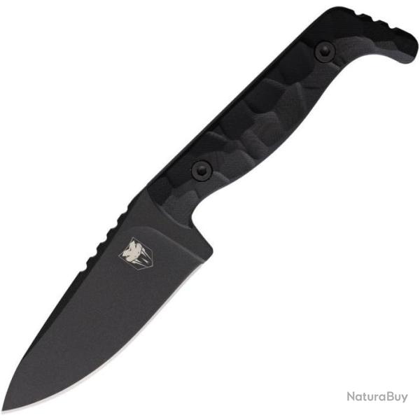 Couteau Cobratec Knives Kingpin Lame Acier D2 Black Manche G10 Etui Kydex CBTKPBLK
