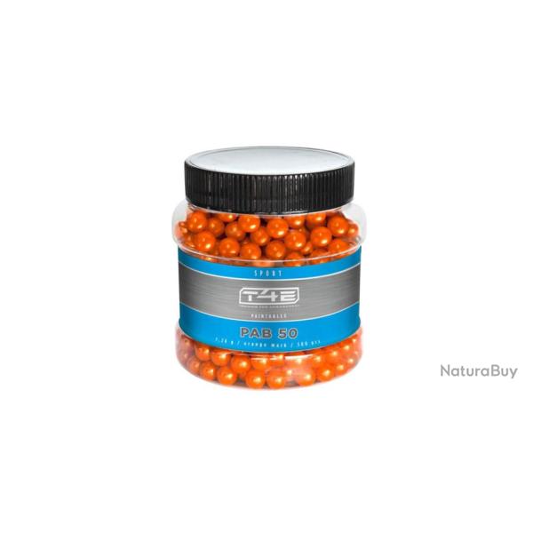 Umarex T4E Sport PAB 50 Paintballs cal. 50 - 500 pi�ces - orange