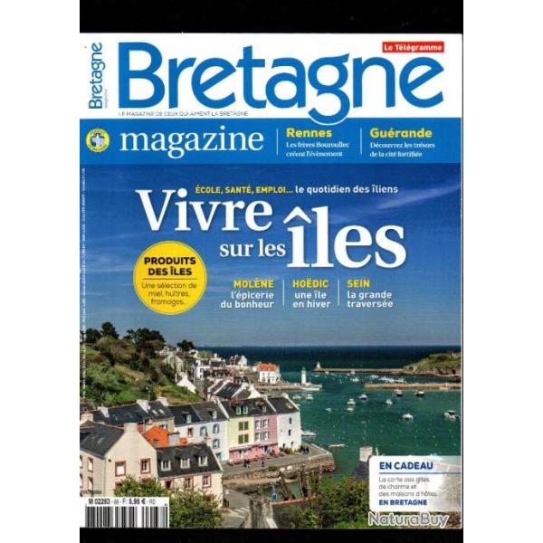 vivre sur les iles  revue bretagne magazine 2016 mol�ne, hoedic, sein, mardi-gras, gu�rande