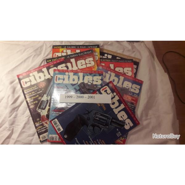 lot de revues  CIBLES 1999 346 - 353 / 2000 364 - 369/ - 2001  371 -372-377-381