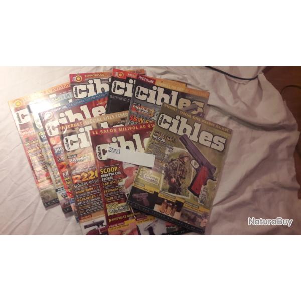 lot de revues  CIBLES2003 - 394-395-397-398-400-401-403-404-405