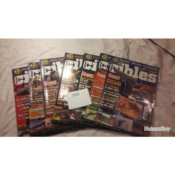 lot de revues  CIBLES 2006 - 431 -432 -433v -434 - 436 - 439 - 440