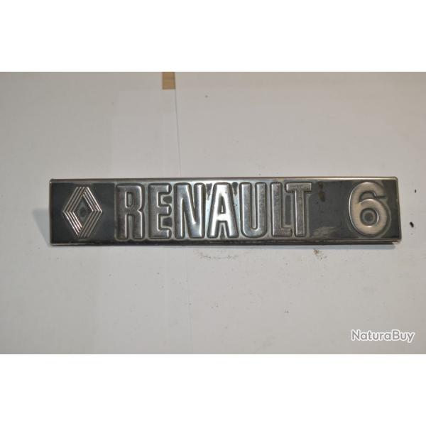 RENAULT 6  ALU embl�me logo sigle insigne monogramme hayon coffre  (6)