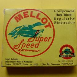 REF 27 - BO&Icirc;TE DE CARTOUCHES DE CHASSE ANCIENNES ILLUSTREES - CAL 12 - MELLOT - Plomb 7