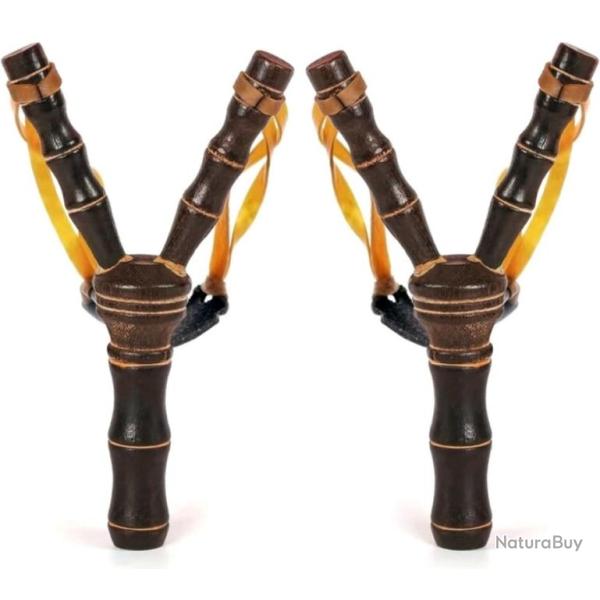 LOT 2 Lance pierre en bambou artisanale