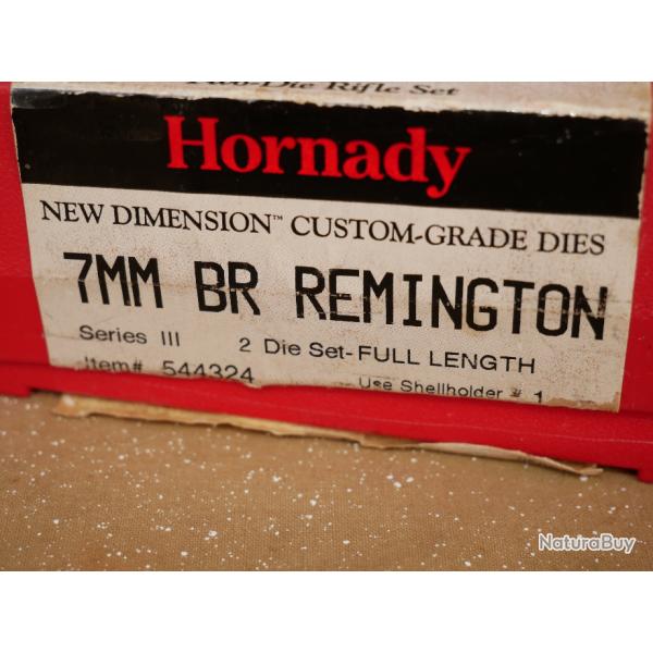 Jeu d'outils HORNADY CUSTOM en 7mm BR Remington �tat neuf