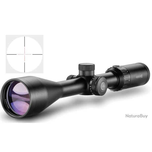 HAWKE VANTAGE IR - Low profile, capped turrets 4-12X50 1", IR Mil Dot