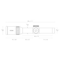 ENDURANCE 30 WA - Exposed locking turrets 1-4X24 30mm, WA, IR Tactical Dot (4x) - R&eacute;f: 5054492163014