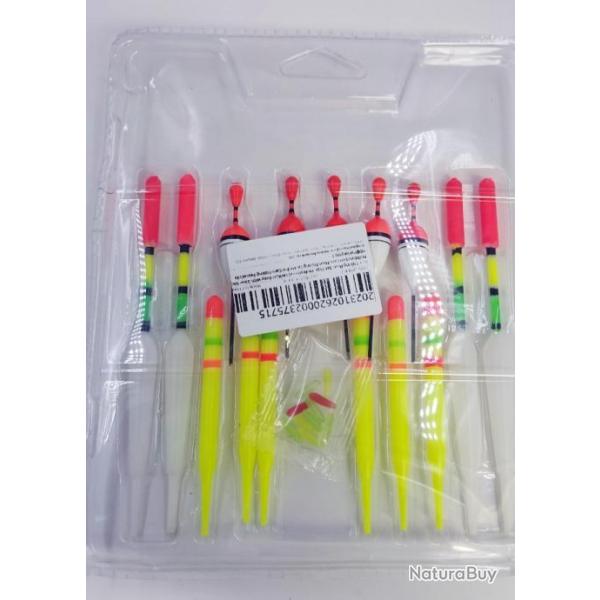 Kit de 15 flotteurs/bouchons de taille diff�rentes.